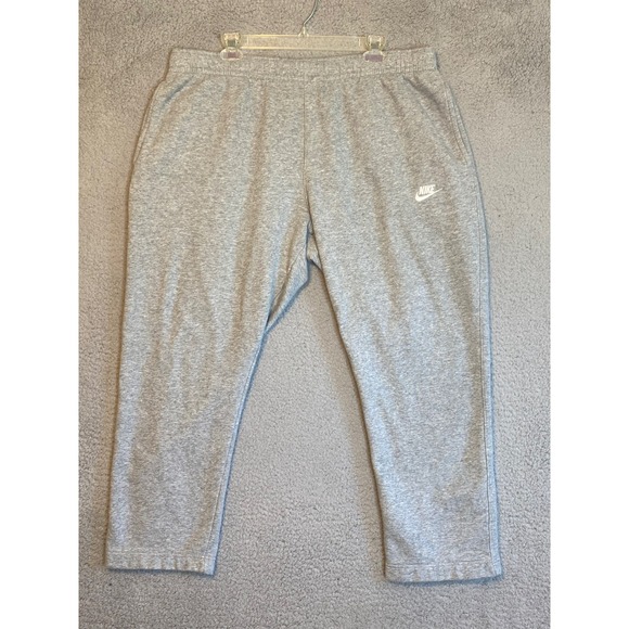 Nike XXL Gray Fleece Jogger Sweatpants Casual Comfy Athletic Lounge - Picture 1 of 6